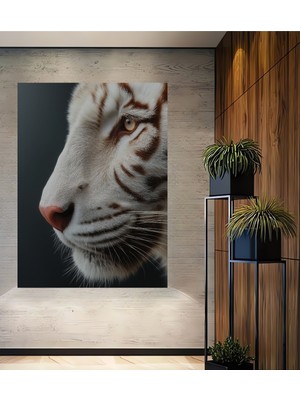 Aslan Gözü Yağlı Boya Görünümlü Soyut Sanat Ev,antre,salon,ofis,mutfak,yatak Odası Tablosu