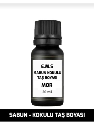 E.M.S Mor Sabun ve Kokulu Taş Boyası 20 ml Hobi Boyası