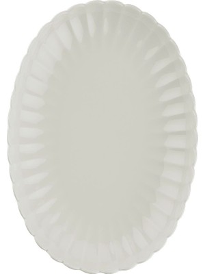 Kütahya Porselen Bone Luz Krem Kayık Tabak 28X19CM Tekli BNLZF28KY00