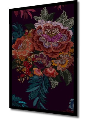 Rüya Bahçesi Yağlı Boya Görünümlü Ahşap Ev,antre,ofis,mutfak,yatak Odası Tablo Çerçeve Görünümlü