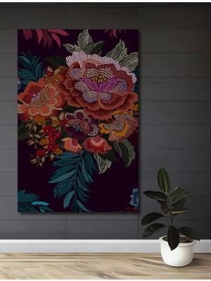 Rüya Bahçesi Yağlı Boya Görünümlü Dekoratif Ahşap Ev,antre,salon,ofis,mutfak,yatak Odası Tablo