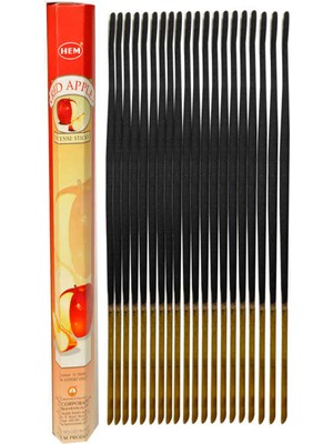 TeknoKapsül Kırmızı Elma Kokulu 20 Çubuk Tütsü - Red Apple