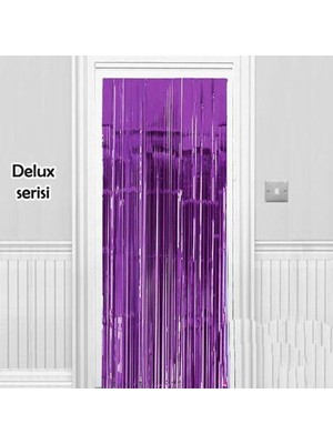Ayder Timya Işıltılı Duvar ve Kapı Perdesi Mor Renk 90X200 cm TG/TMYA1395 209285