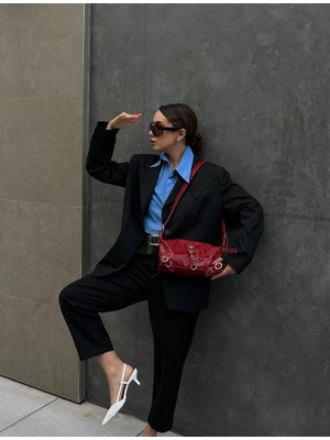 Özüm Takı Çanta Kadın Suni Dei Kol ve Omuz Çantası Kırmızı