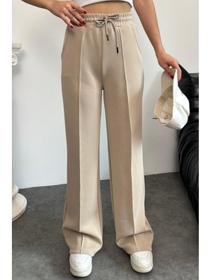 Balenbi Premium Modal Kumaş Çımalı Palazzo Kadın Pantolon 1115