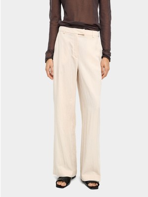 Parfois Kırışık Efektli Düz Pantolon