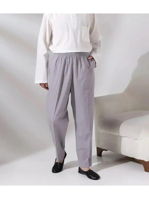 Begün Erkek Hac-Umre Keten Pantolon...kaliteli Erkek Lastikli Şalvar...