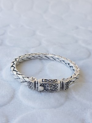 Canka İthal Kalın Erkek Gümüş Bileklik