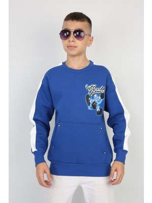 Moresun Üç Iplik Şardonlu Arka Baskılı Erkek Çocuk Günlük Sweatshirt