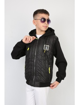 Moresun Üç Iplik Kapşonlu Fermuarlı Içi Termal Erkek Çocuk Günlük Sweatshirt