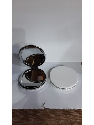 Ayder Timya Beyaz Renk Büyüteçli Cep Aynası Yuvarlak TG/TMYA1395 210159
