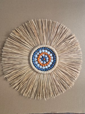 Bh Bohem Handmade Rafya Duvar Ofis Salon Bebek Odası Duvar Dekoru