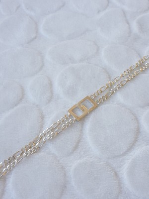 Canka 2li Figaro Erkek Gümüş Bileklik