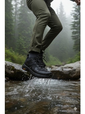 Humtto Erkek Trekking-Outdoor Dayanıklı Su Geçirmez Kışlık Aktivite Spor Ayakkabı HT5K/W160705A