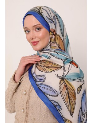Saks Luvensara Yaprak Desen Flora Şal
