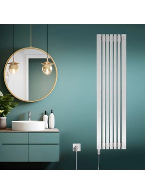 Hammam 2000X510MM 1000W Elektrikli Havlupan Paslanmaz Çelik Ramsey Fırça Mat Inox