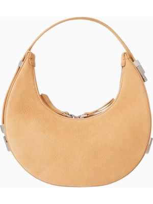 Mini Toni Nubuk Omuz Çantası Bej, Modern ve Minimal Kore Tasarımı