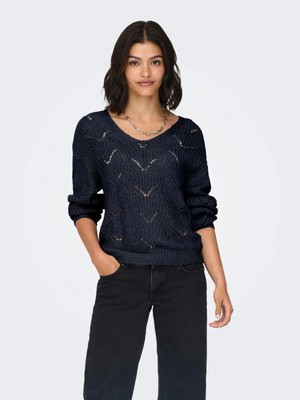 Jdy Jdybadut L/s V-Neck Struc Glitt Pull Kadın Kazak 15302387