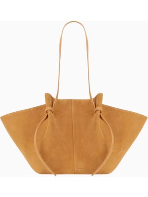 Yuzefi Large Mochi Bej, Süet Lüks Geniş Tote Çanta, Günlük Kullanım Için Şık Tasarım