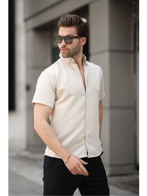 Comstar Kısa Kollu Klasik Gömlek