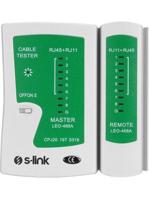 Verto S-Lınk SL-468, RJ45 ve RJ11 Tester, Kablo Test Cihazı