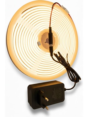 12V Neon LED Şerit Aydınlatma - 10W Esnek Gün Işığı (6X12MM) - Adaptörlü Tak Çalıştır Set