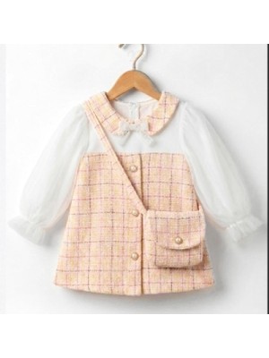 MİNİM Kız Kolu Tüllü Çantalı Elbise