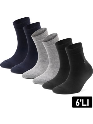 Just Inner Erkek Çorap 6'lı Yarım Konç (Bambu)