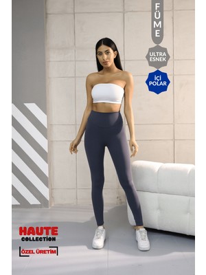 Balenbi Premium Kadın Yüksek Bel Içi Polarlı Toparlayıcı Kışlık Tayt 1093