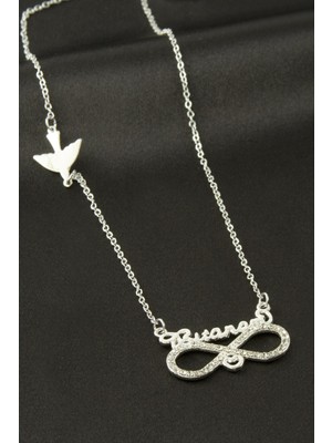 Starseven Bitanem Yazılı Sonsuzluk Şans Kolye