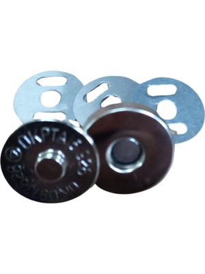 Lowell Home Manyetik Çanta Çıtçıtı Gümüş 5 Adet LWL-47U89