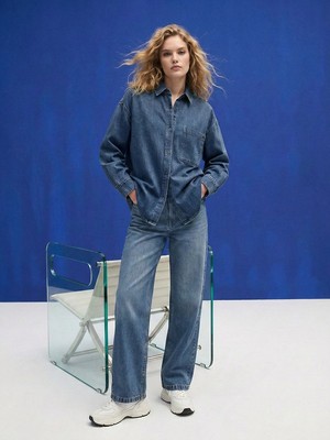 LTB Lıra Daralan Paça Orta Bel Mavi Jean Pantolon