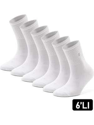 Just Inner Erkek 6'lı Tenis Çorabı (Pamuk)