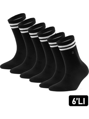 Just Inner Erkek 6'lı Tenis Çorabı (Pamuk)