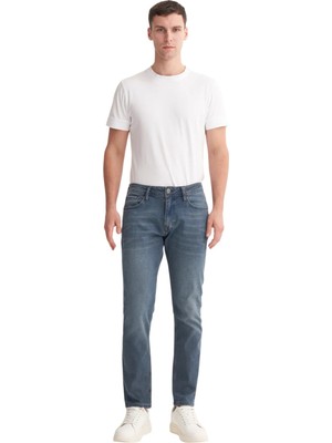 Cazador Erkek Terry Normal Bel Slim Fit Boru Paça Jean Pantolon