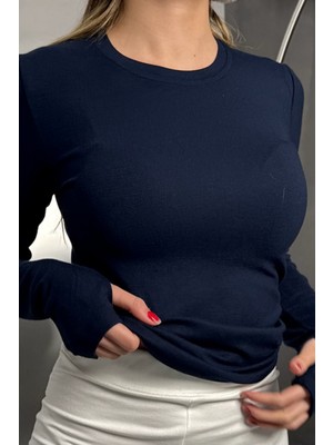 Balenbi Kadın Buzzy Parmak Geçmeli Bisiklet Yaka Basic Body 1130