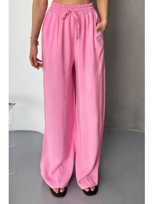 Feela Moda Kadın Modal Dokuma Beli Lastikli Palazzo Kadın Pantolon 2016