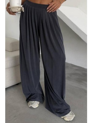 Feela Moda Premium Modal Kumaş Pileli Şalvar Kadın Pantolon 2012