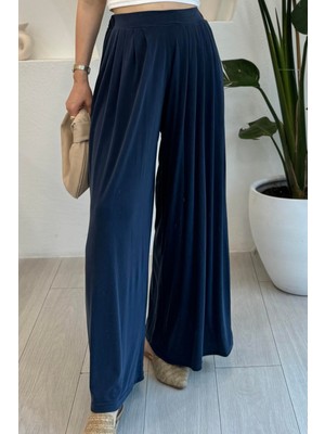 Feela Moda Premium Modal Kumaş Pileli Şalvar Kadın Pantolon 2012