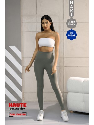 Balenbi Premium Kadın Yüksek Bel Içi Polarlı Toparlayıcı Kışlık Tayt 1093