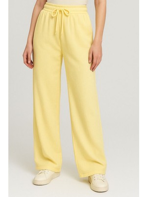 Balenbi Kadın Beli Lastikli Palazzo Müslin Pantolon 1096