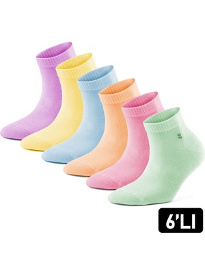 Just Inner Kadın Yazlık Çorap 6'lı Patik (Bambu)