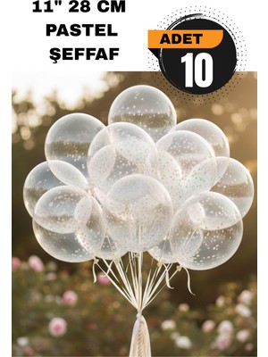 Festilo Pastel Balon 11 Inc 28 cm Doğum Günü Parti Malzemeleri 10 Adet