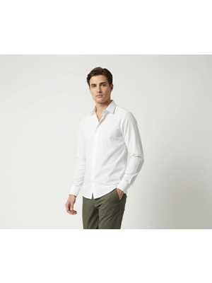 Love Giyim Parlak Kumaş Klasik Kesim Gömlek