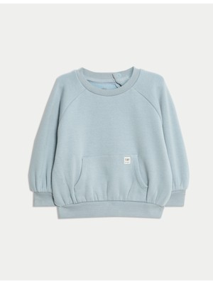 Marks & Spencer Pamuk Karışımlı Sweatshirt (0–3 Yaş)
