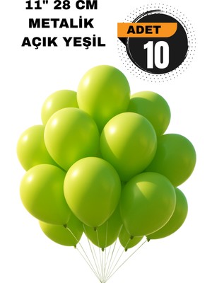 Festilo Metalik Balon 11 Inc 28 cm 10 Adet Parti Doğum Günü Kutlama Süsleri
