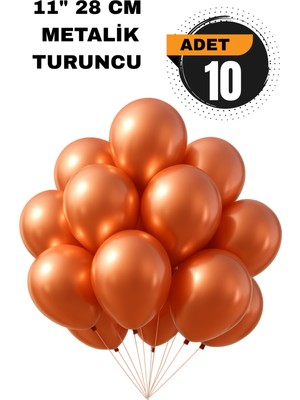 Festilo Metalik Balon 11 Inc 28 cm 10 Adet Parti Doğum Günü Kutlama Süsleri