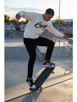 Buratti Pamuklu Regular Fit Normal Bel Şardonlu Eşofman Altı Erkek Eşofman Altı 5908040