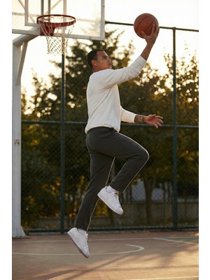 Buratti Pamuklu Regular Fit Normal Bel Şardonlu Eşofman Altı Erkek Eşofman Altı 5908040