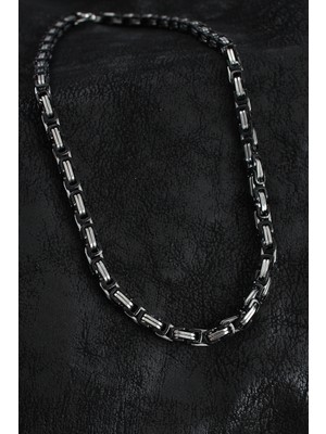 Shopwave 316L Çelik Kral Zincir Model Gümüş Renk Erkek Kolye - TJ-ERK1405